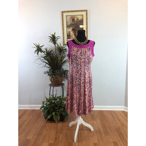 Perceptions New York Dress Size Women's M Multicolor Sleeveless Fit Flare - Picture 2 of 8